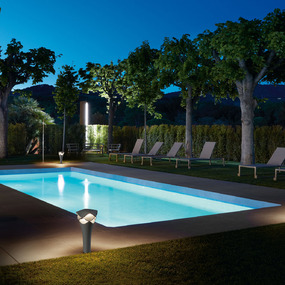 Cornet Outdoor Bollard by Bover