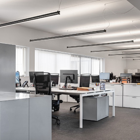 Duplo Linear Up and Downlight Pendant by and/Costa Duplo Linear Up and Downlight Pendant by and/Costa