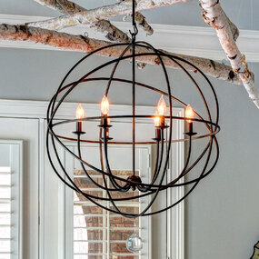 Solaris 5 Ring Chandelier