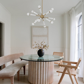 Zodiac Sputnik Chandelier by Crystorama