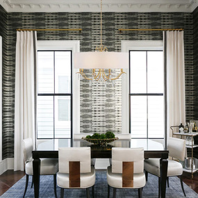 Rollins Drum Chandelier by Crystorama