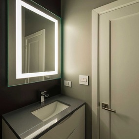 Plaza Small Surface Mount Mirror - Floor Model by Raise Lighting