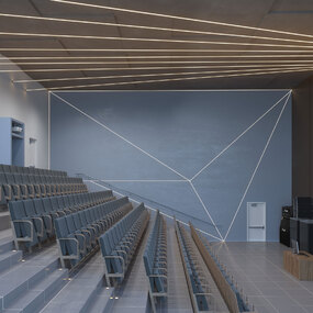 Lazer Line Static White Up+Down Suspended Lighting System by PureEdge Lighting