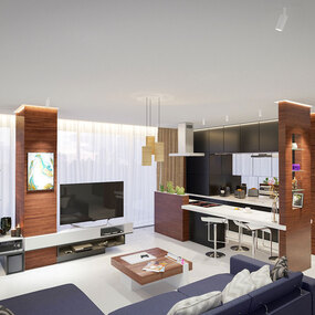 Verge Ceiling 5W Plaster-In System  by PureEdge Lighting