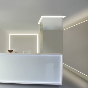 Verge Wall 2.5W Plaster-In System by PureEdge Lighting