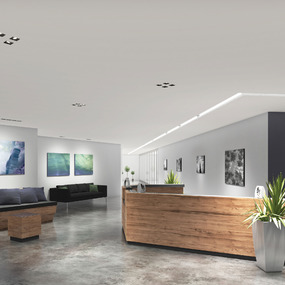 2X2 Square on Square Trimmed Flanged Trim by Visual Comfort Architectural