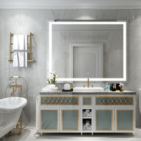 Integrity Rectangle Lighted Mirror by Electric Mirror