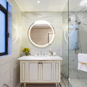 Eternity Round Lighted Mirror by Electric Mirror