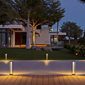 Frame 120V Outdoor Bollard by Estiluz
