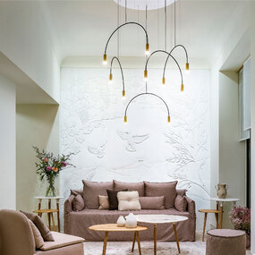 Volta Round Multi Light Pendant by Estiluz