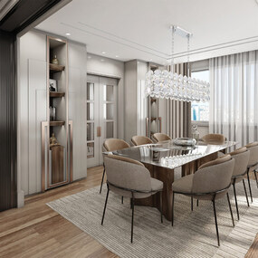 Perrene Linear Chandelier by Eurofase