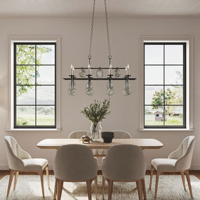 Sethos Rectangular Chandelier by Currey and Company