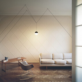 String Light Sphere Pendant Head by FLOS