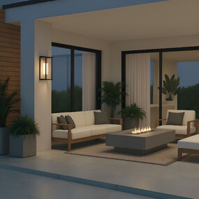 Audley Dark Sky Outdoor Wall Light by Generation Lighting