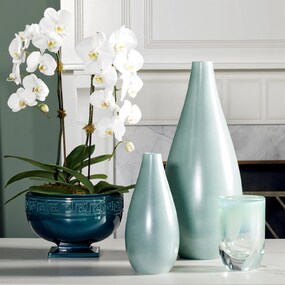 Lamb's Ear Feathered Vase