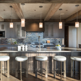 Textured Glass Pendant by Hammerton Studio