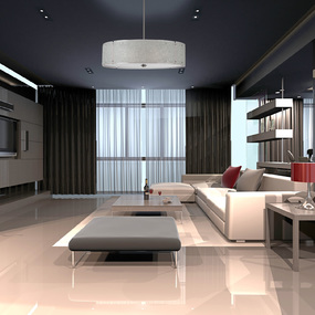 Textured Glass Drum Pendant by Hammerton Studio