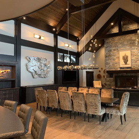 Gem Bezel Linear Pendant by Hammerton Studio