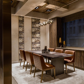 Gem Bezel Linear Pendant by Hammerton Studio