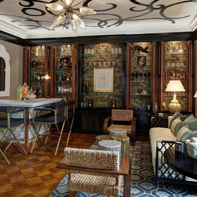 Rock Crystal Starburst Chandelier by Hammerton Studio