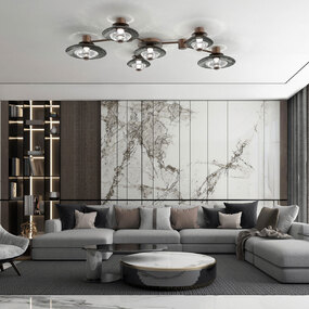 Cirrus Hub & Spoke Linear Ceiling / Wall Sconce