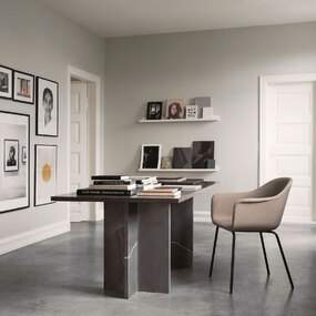 Harbour Steel Base Armchair by Audo Copenhagen