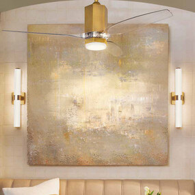 Facet Flush Smart Ceiling Fan with Light