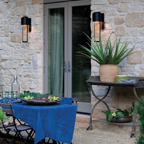 Shelter Wide Outdoor Wall Sconce by Hinkley Lighting