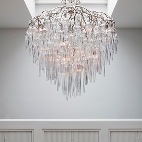Hollywood Conical Glass Chandelier by Brand Van Egmond