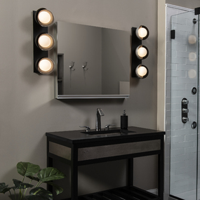 Brooklyn Double Shade Straight Bathroom Vanity Light
