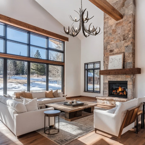 Caribou Chandelier by Hubbardton Forge