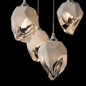 Chrysalis Small Shades Round 5 Light Pendant