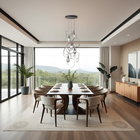 Lyric Round Multi Light Pendant