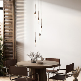 Lilium Round Multi Light Pendant by Hubbardton Forge