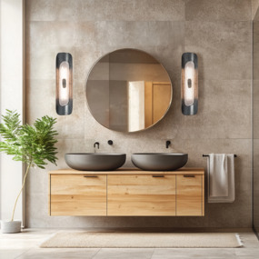 Shield Glass Wall Sconce by Hubbardton Forge