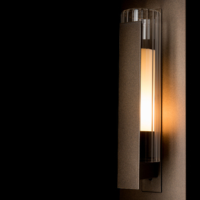 Vertical Bar Fluted Outdoor Wall Sconce