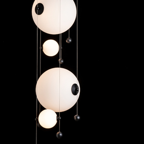 Abacus Round Multi Light Pendant