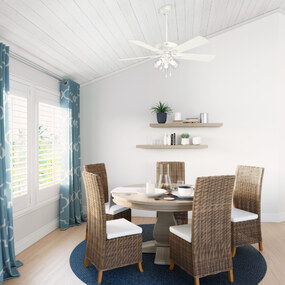 Crestfield Ceiling Fan with Light by Hunter Fan