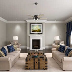 Crestfield Ceiling Fan with Light by Hunter Fan