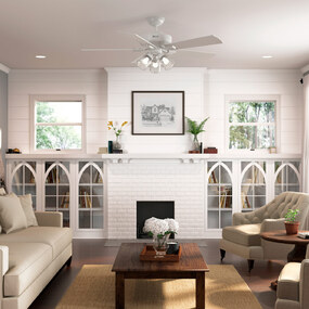 Crestfield Ceiling Fan with Light and Remote by Hunter Fan