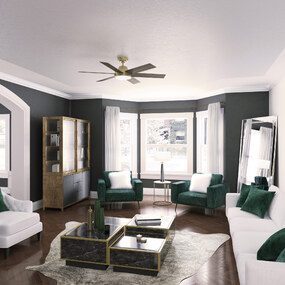 Donatella Ceiling Fan with Light by Hunter Fan