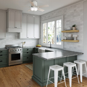 Fitzgerald Flush Ceiling Fan with Light by Hunter Fan