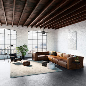 Hampshire Ceiling Fan with Light by Hunter Fan