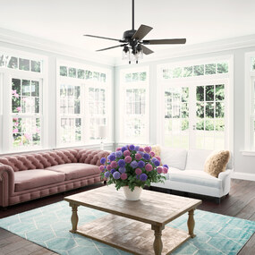 Hartland Ceiling Fan with Light by Hunter Fan