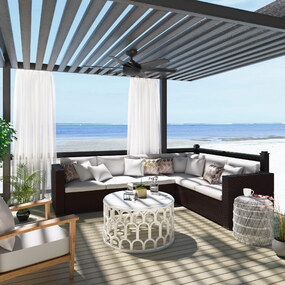 Jetty Outdoor Ceiling Fan by Hunter Fan