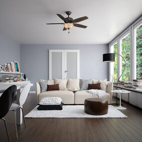 Newsome Ceiling Fan with Bowl Light by Hunter Fan