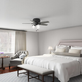 Newsome Low Profile Ceiling Fan with Light by Hunter Fan