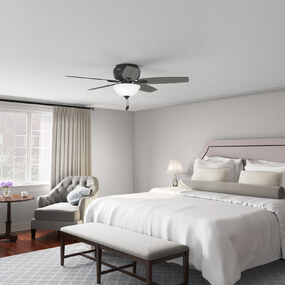 Newsome Low Profile Ceiling Fan with Bowl Light by Hunter Fan