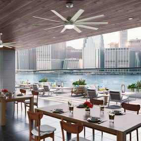 Overton Outdoor Ceiling Fan with Light by Hunter Fan