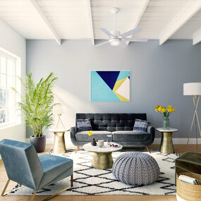Radeon Smart Ceiling Fan with Light by Hunter Fan